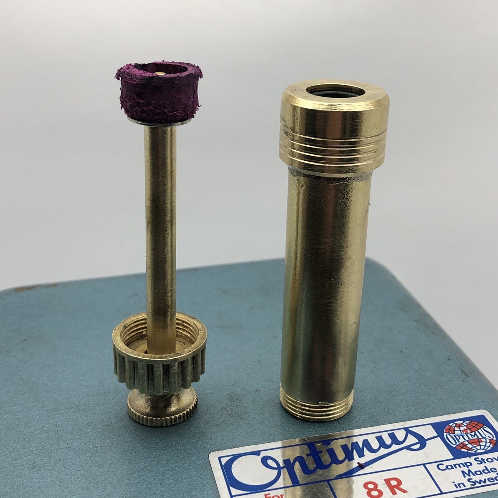 Optimus Stove Brass Mini Pump Short  8R 99 199 111 Svea 123