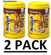 2 PACK - Nesquik Chocolate Powder Low Fat Drink Mix 44.9 oz. Each FRESH
