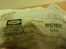NEW Hubbell Aluminum Cord Connector NHC1035  *FREE SHIPPING*