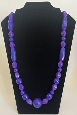 Joan Rivers Color Your World 36'' Bead Necklace Violet NIB Classics Collection 