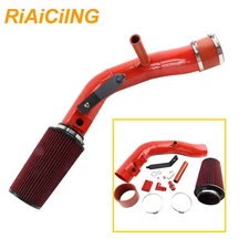 Cold Air Intake System Kit Red Fit for 2003-2007 Ford Powerstroke 6.0L Aluminum