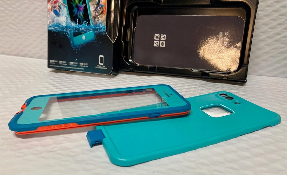 iPhone 7 Plus Phone Case FRĒ Waterproof Maui Blue/Mango Tango - image 4 of 4