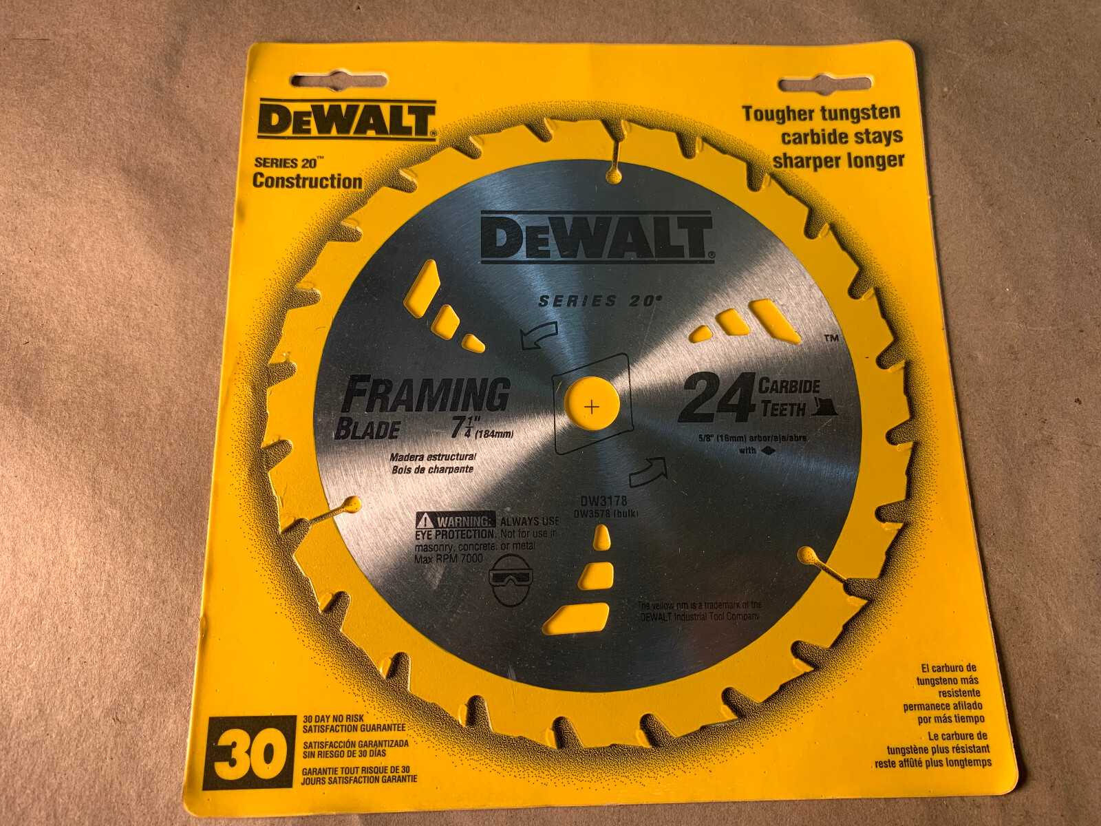 IRWIN Tools 6-1/2 Inch 24-Tooth Carbide Circular Saw Blade - For Cordless Saws, Universal 5/8" Arbor