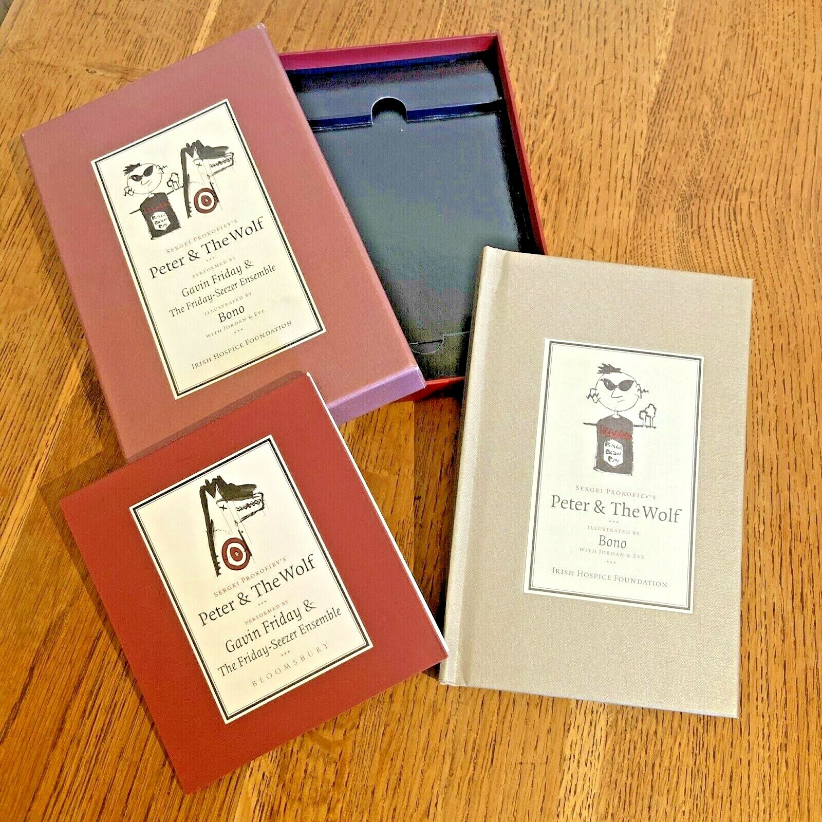Peter and the Wolf by Prokofiev & Bono 2003 HB 1st + CD Boxed Set VGC Bloomsbury