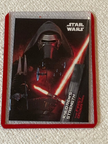 2015 Topps Star Wars The Force Awakens Series One First Order Rises #FO9 NM Card - Afbeelding 1 van 2