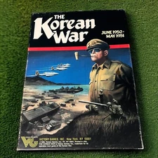 1986 THE KOREAN WAR JUNE 1950 - MAY 1951 War Board Game UNPUNCHED Victory Games