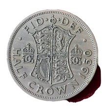 Halfcrown 1950 George VI, EF Condition in my opinion but must judge from photos.