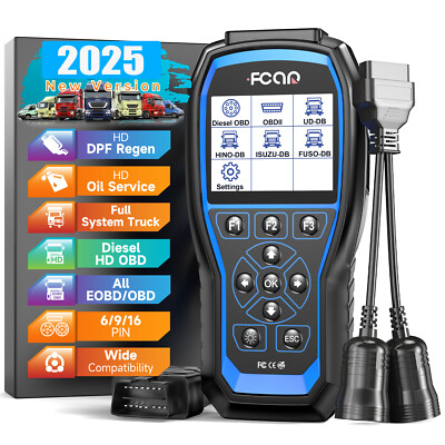 FCAR F506PRO Heavy Duty Truck Scan For HINO UD FUSO Oil ABS Reset DPF Regen Tool