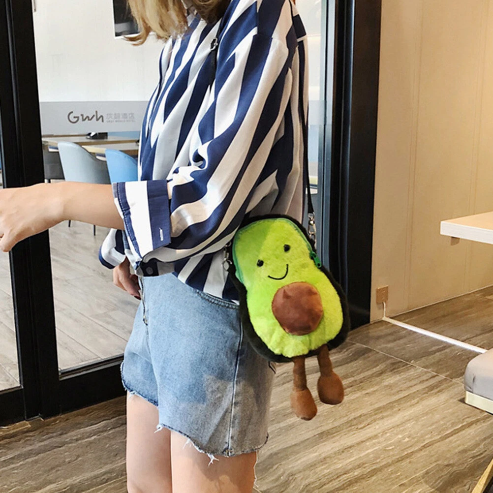 Cartoon avocado crossbody bag sale