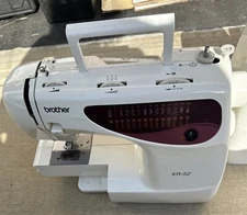 Brother XR-52 Sewing Machine W/Outside Case & Foot Pedal. Selling For Parts