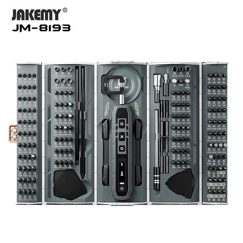 Cordless 180PC Mini Power Precision Screwdriver Electric Repair Tool Kit Set - Image 4 of 4