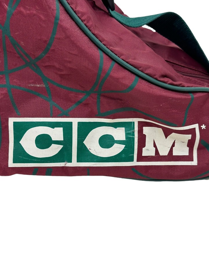 CCM Hockey Nylon Bag Skates Ice Roller Figure with Full Zipper Strap