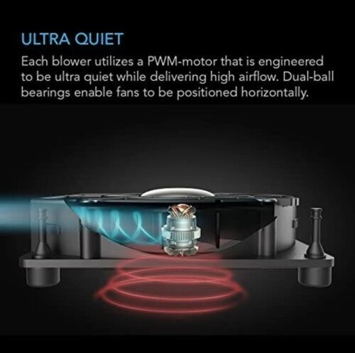 Ac Infinity Multifan S2, Quiet 120Mm Usb Blower Fan With Speed Control - Picture 4 of 6