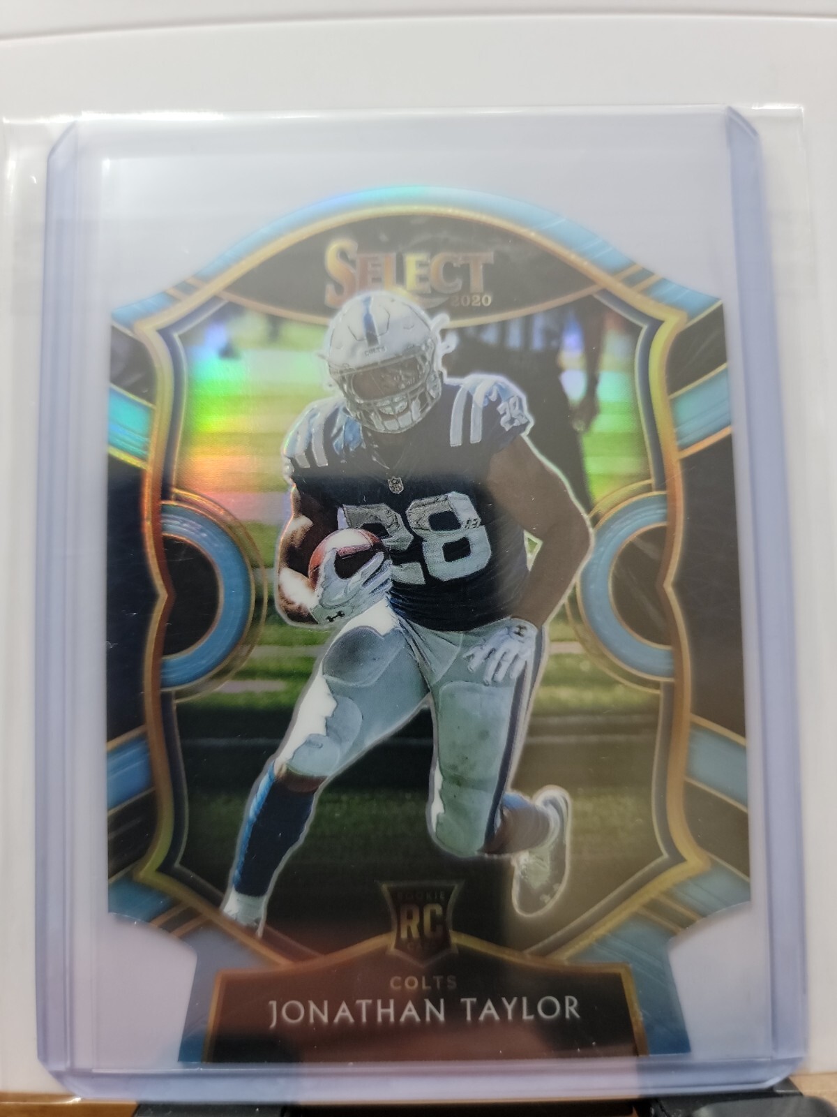 Jonathan Taylor 2020 Select Concourse LIGHT BLUE Diecut Prizm Rookie Card RC #53