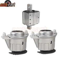 For Mercedes W204 C250 Set of 2 Front Engine Motor Mounts & Transmission Mount