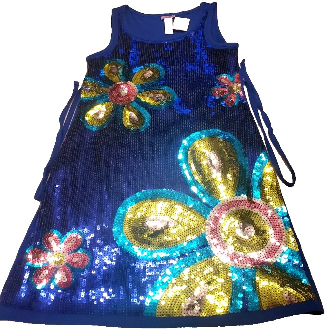 Платья для девочек Justice 100% хлопок синие