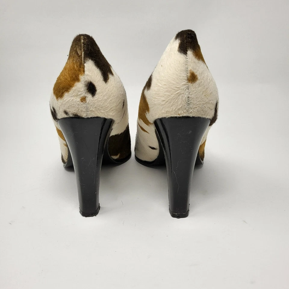 Винтажные женские туфли-лодочки на высоком каблуке с анималистическим принтом Newport News размер 9 1/2 B - Изображение 2 из 4