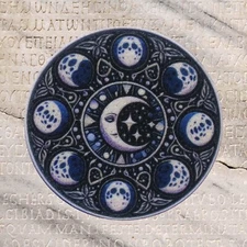 Moon Phase Patch Iron-on Applique Celestial Badge, Retro, Hippie, Magical, Stars