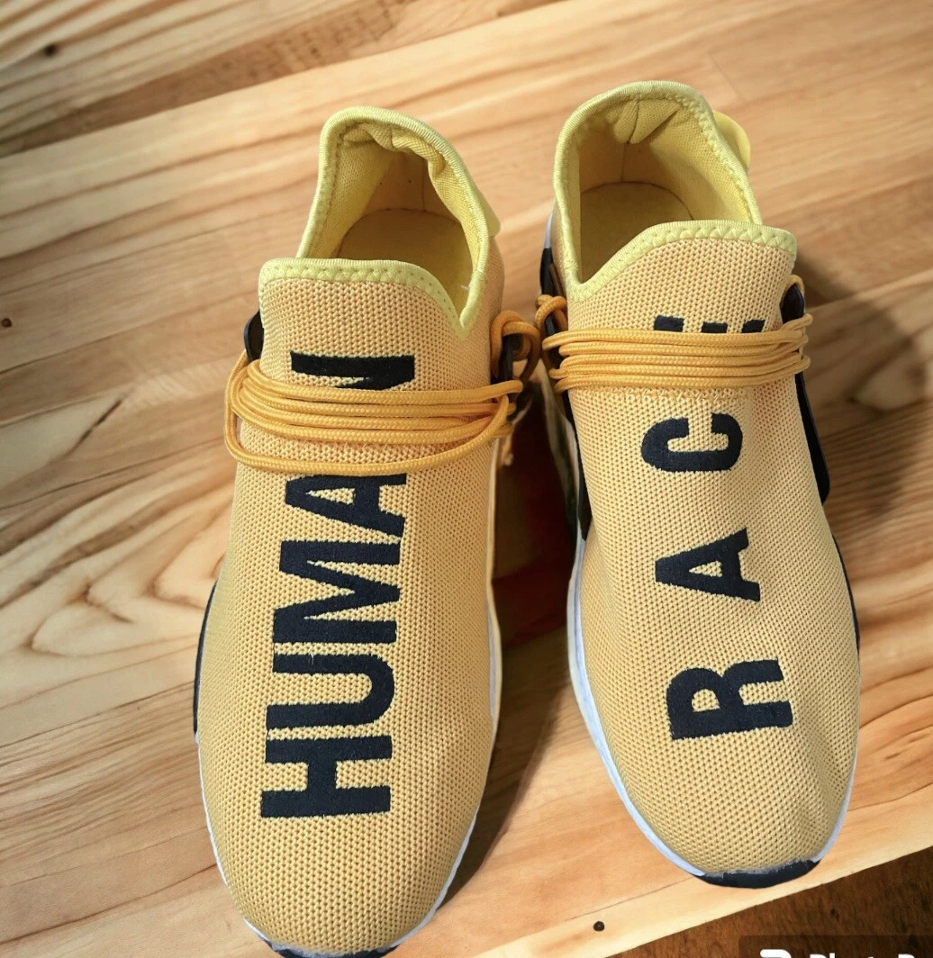 White and yellow trainers 2025