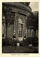 Der Doppelposten in Sanssouci ( Menzelfest ) Historische Aufnahme von 1895