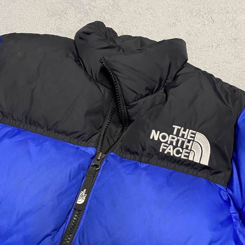 The North Face Nuptse 700 Jacket Youth Large Blue Black Zip Puffer Down Read - Picture 3 of 14