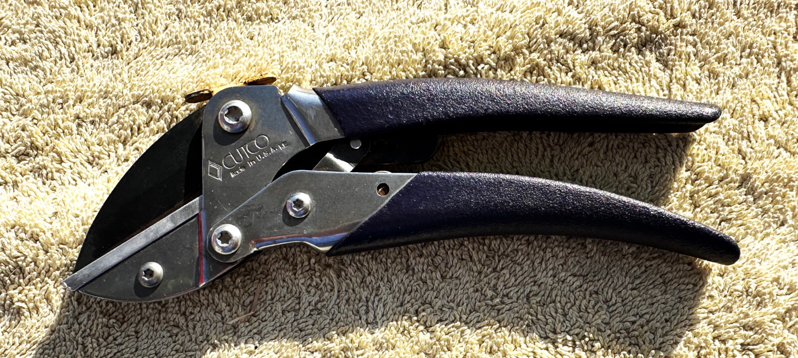 VINTAGE CUTCO 1525 RATCHETING GARDEN PRUNER SHEARS SNIPS MADE IN USA