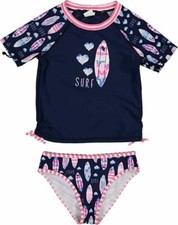 Tommy Bahama Infant Girls 2pc Rashguard Swim Set Size 12M 18M 24M