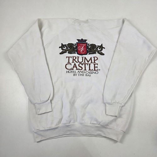 Vintage 90s Trump Castle Hotel Casino Sweatshirt XL Fruit of the Loom Made USA
