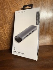Satechi USB-C Pro Hub Adapter with Ethernet 4K HDMI Space Gray New Sealed
