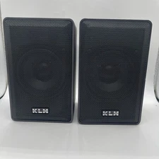 KLH Model 970A Bookshelf Speakers (2) 40W Indoor/Outdoor TESTED 