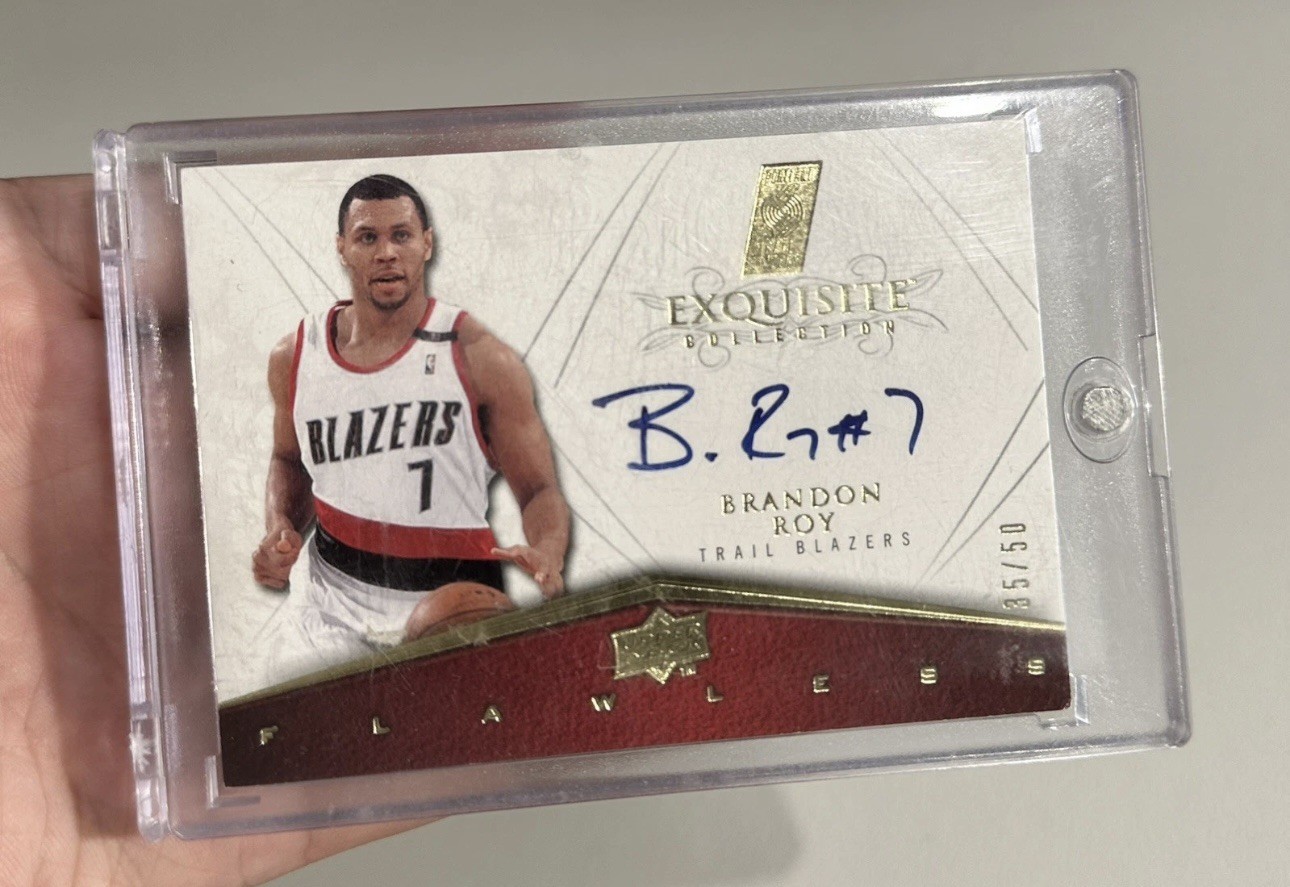 2008-09 Upper Deck Exquisite Flawless Brandon Roy Auto 35/50 