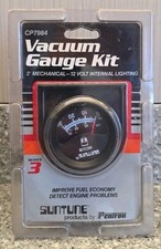 Suntune Cp7984 Vacuum Gauge Kit 2 Mechanical 12v Internal Lighting Series 3 New Suntune Cp7984 Vacuum Gauge Kit 2 Mechanical 12v Internal Lighting Series 3 New