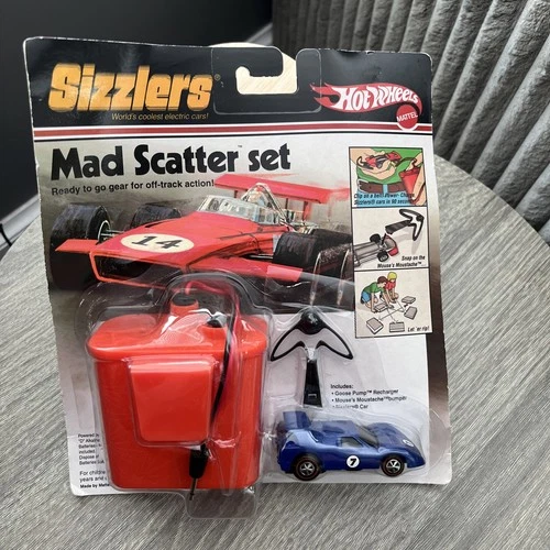 2006 Hot Wheels Sizzlers Target Exclusive BLUE MAD SCATTER SET Redlines