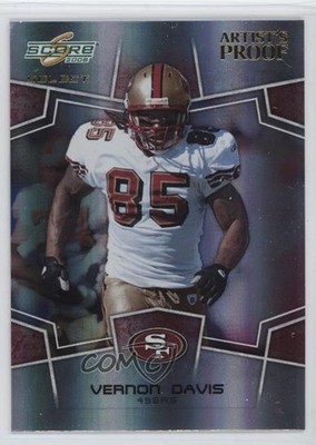 2008 Score Select Artist's Proof /32 Vernon Davis #273 0u1n