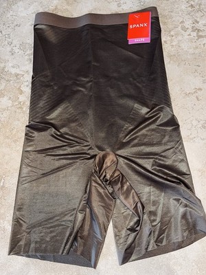 NWT SPANX Thinstincts 2.0 Invisible High-Waisted Mid-Thigh Short Brown Xs 10233R