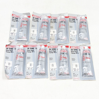 Loctite SI 596 RD Red High Temp RTV Silicone Adhesive Sealant Lot of 8