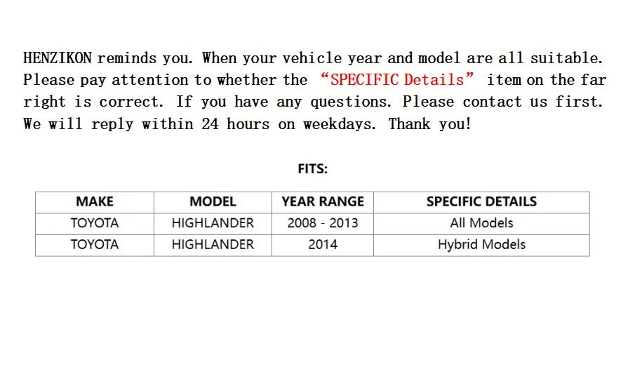 Rear Drilled Slotted Rotor + Ceramic Brake Pad Fits 2008-2014 Toyota Highlander. - Image 2 of 4