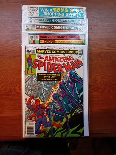 The Amazing Spider-Man Lot Of 5 #191,197,202,204,209 Marvel Comics FN TO VF