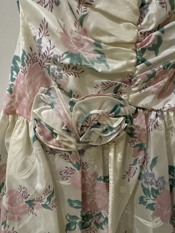 Vestido vintage floral años 80 Gunne Sax de Jessica McClintock Foto 3 de 4