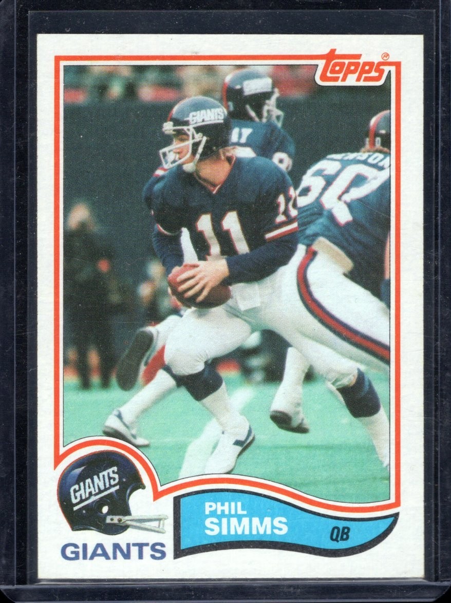 1982 Topps #433 Phil Simms Near Mint , Free Shipping