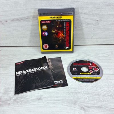 Metal Gear Solid 4 Guns Of The Patriots PS3 Platinum Komplett