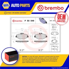 Brake Pads Set fits MERCEDES E240 S211, W211 2.6 Front 02 to 09 Brembo Quality