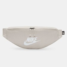Nike Heritage Waistpack 3L Belt Fanny Pack Tan White Zipper Pockets DB0490 104