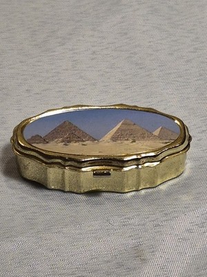 Pyramids Giza Egypt Medicine Vitamin Pill Box