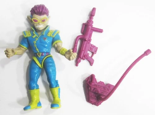 Zak The Neutrino Teenage Mutant Ninja Turtles Figure Vintage 1991 +Accessories