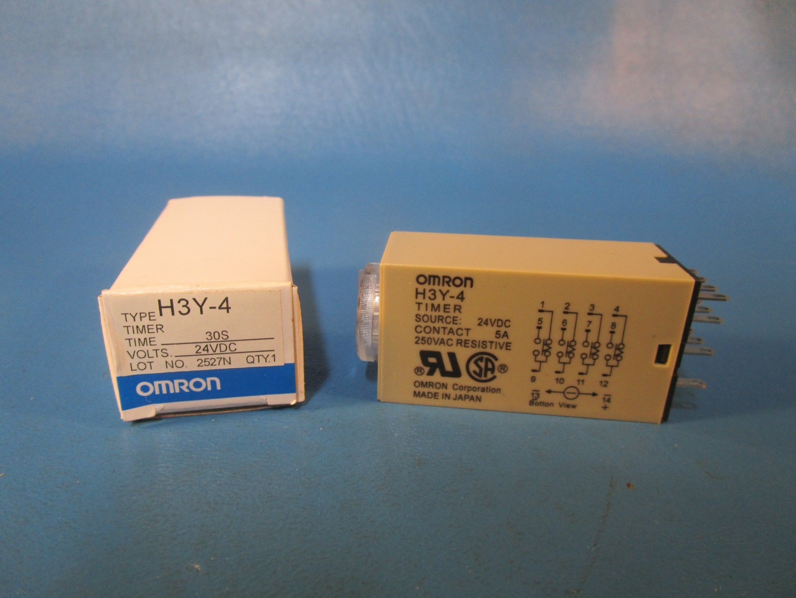 Omron H3Y-4, TIMER 24 VDC, 30 Second Timer
