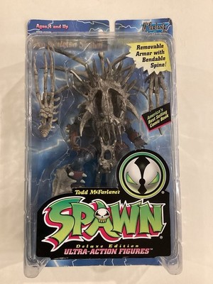 1996 McFarlane Series 4  EXO-SKELETON SPAWN  Deluxe Edition Ultra Action Figure