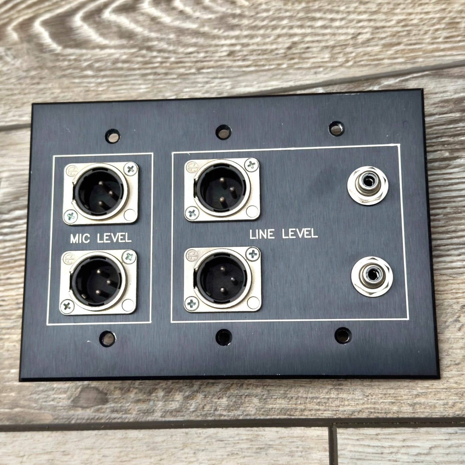 Wireworks XLR Male Mic & Line Level Port Wall Panel 038505AT