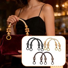 6 Pieces Bead Purse Handle Chic DIY Clutches Handle for Clutches Travel Bags