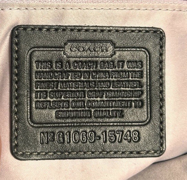 Coach Authentic Mia Patchwork C Gray Silver Green… - image 9